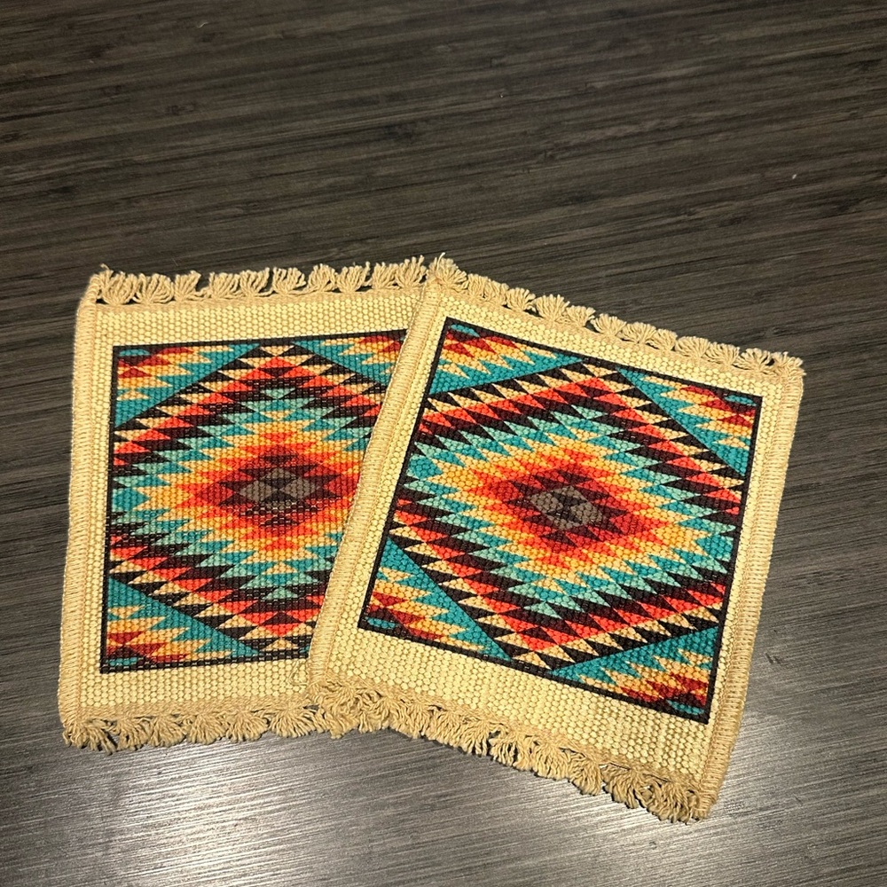 Colorful Geometric Pattern Coasters - Picture 4 of 6